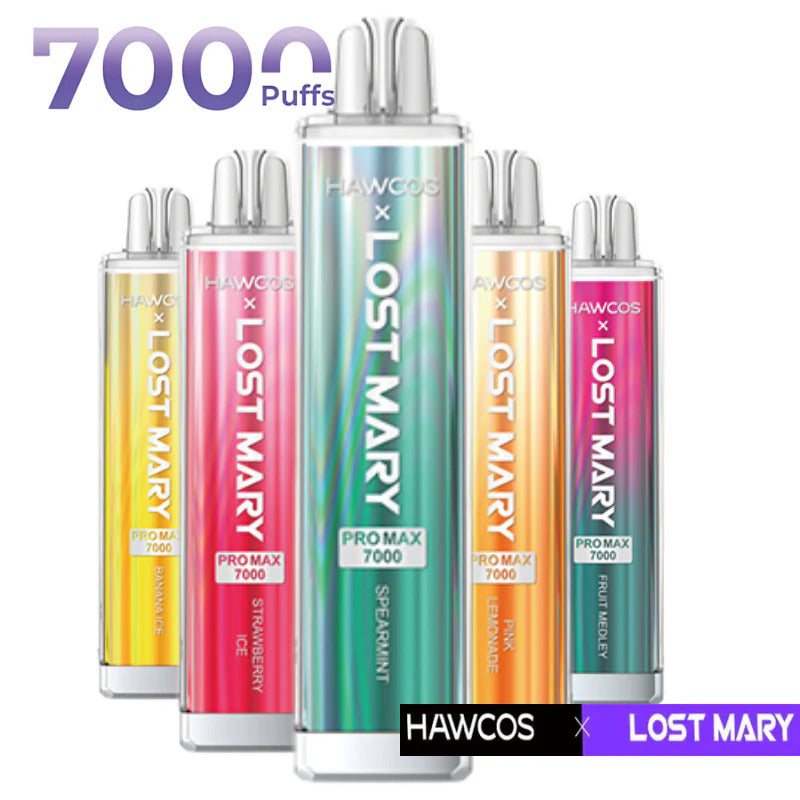 Hawcos X Lost Mary Pro Max 7000 Disposable Vape - Box of 10 Hawcos X Lost Mary Pro Max 7000 Disposable Vape - Box of 10