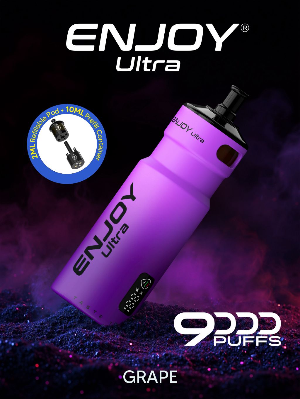 Box of 5 Enjoy Ultra 9000 Puffs | Prefilled Pod Kit