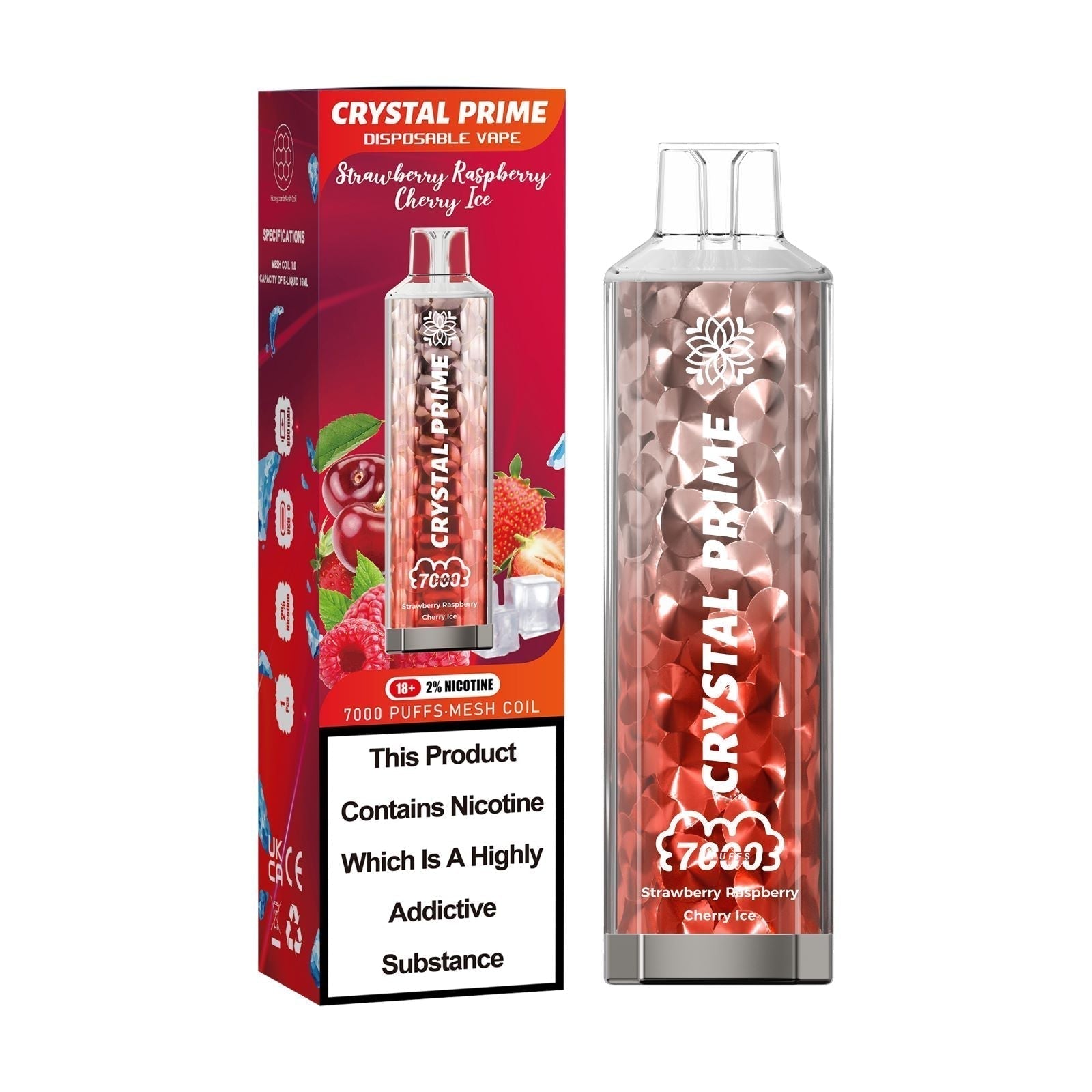 Crystal Prime 7000 Puffs Disposable Vape | Box of 10 Crystal Prime 7000 Puffs Disposable Vape | Box of 10