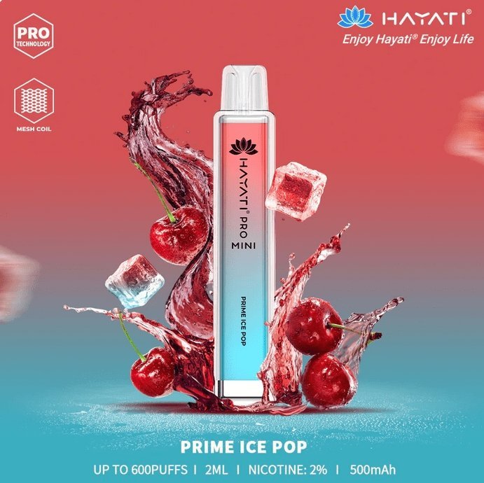 Hayati Pro Mini 600 Disposable Vape Pod | Box of 10 Hayati Pro Mini 600 Disposable Vape Pod | Box of 10
