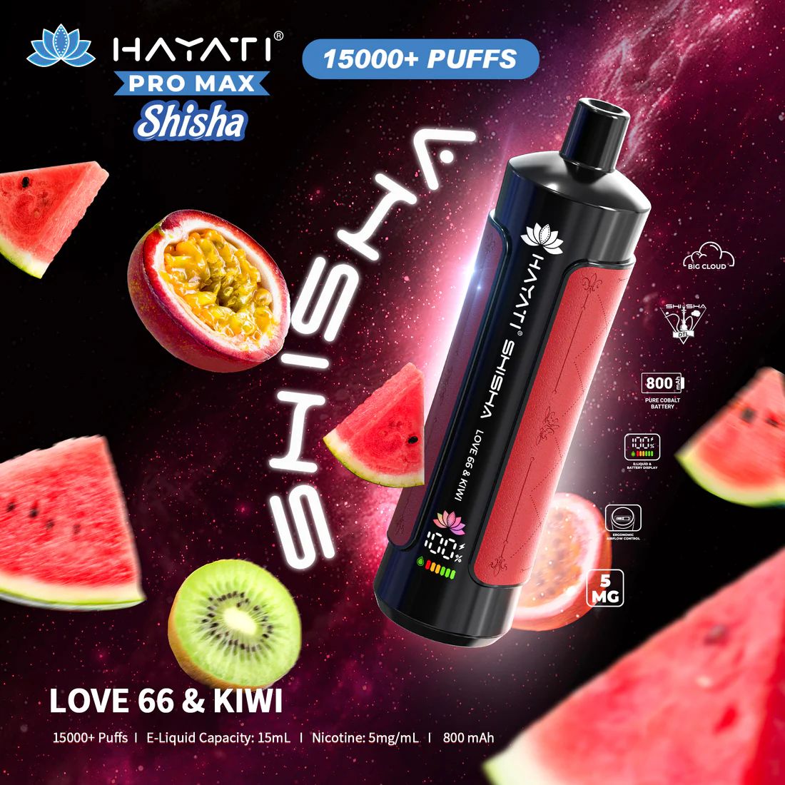 Hayati Pro Max Shisha 15000 Disposable Vape - Box of 10 Hayati Pro Max Shisha 15000 Disposable Vape - Box of 10