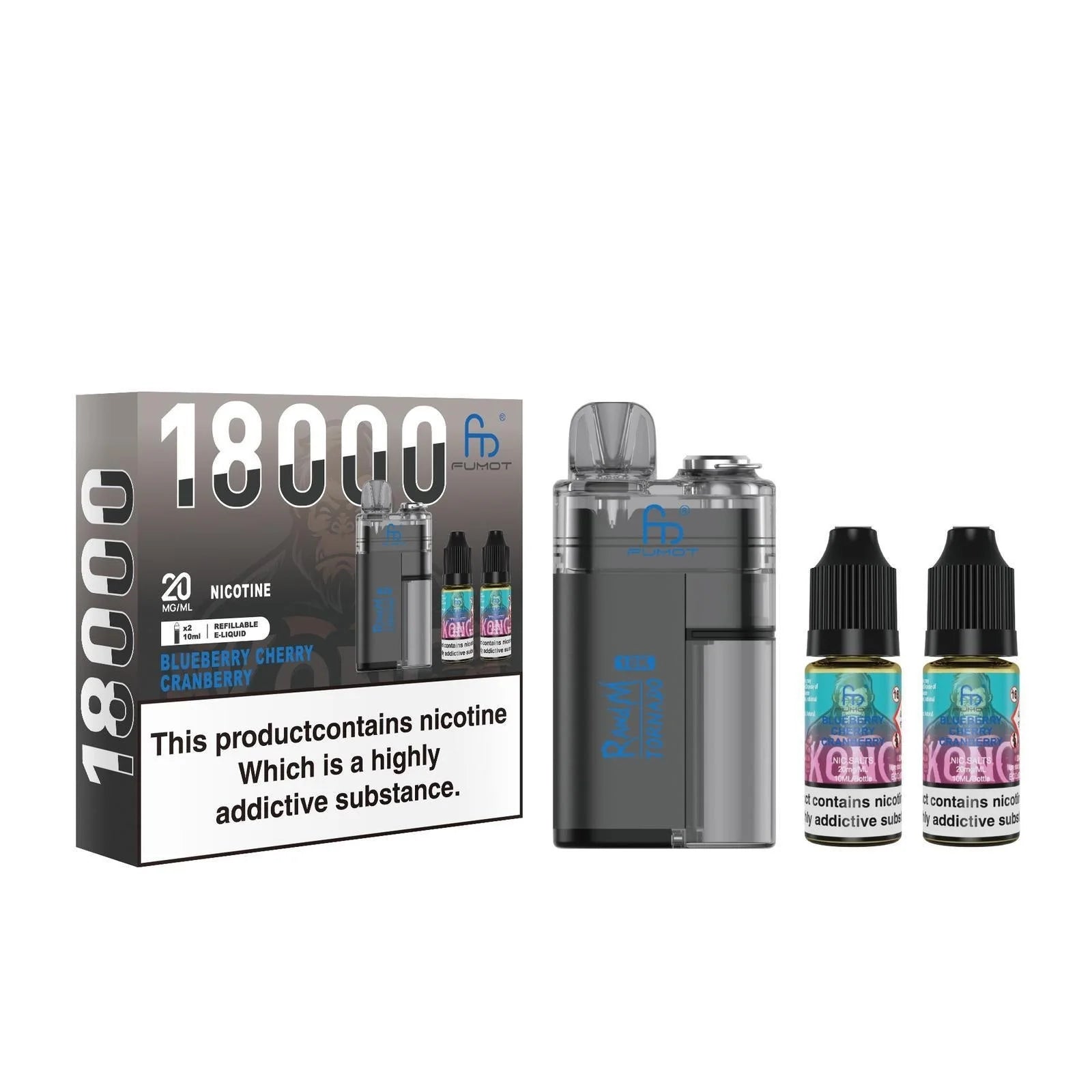 RandM Tornado 18K Puffs Prefilled Pod Kit - Box of 5 RandM Tornado 18K Puffs Prefilled Pod Kit - Box of 5